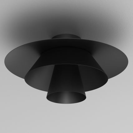 Stropní svítidlo PLATO 1xE27/15W/230V pr. 32 cm černá