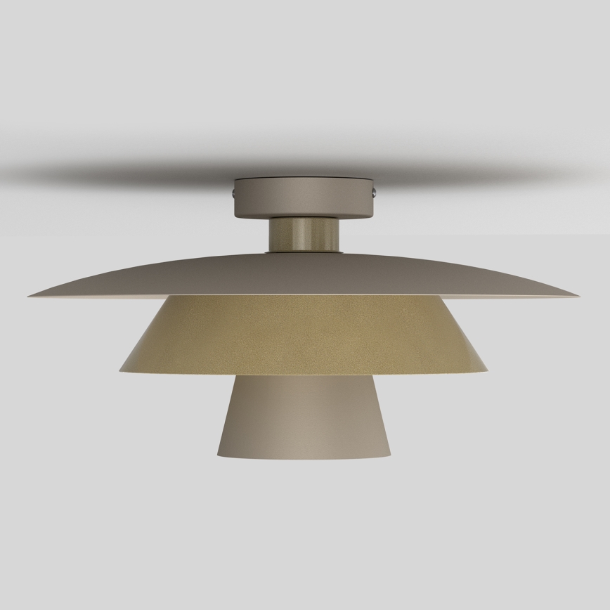 Stropní svítidlo PLATO 1xE27/15W/230V pr. 38 cm béžová/zlatá