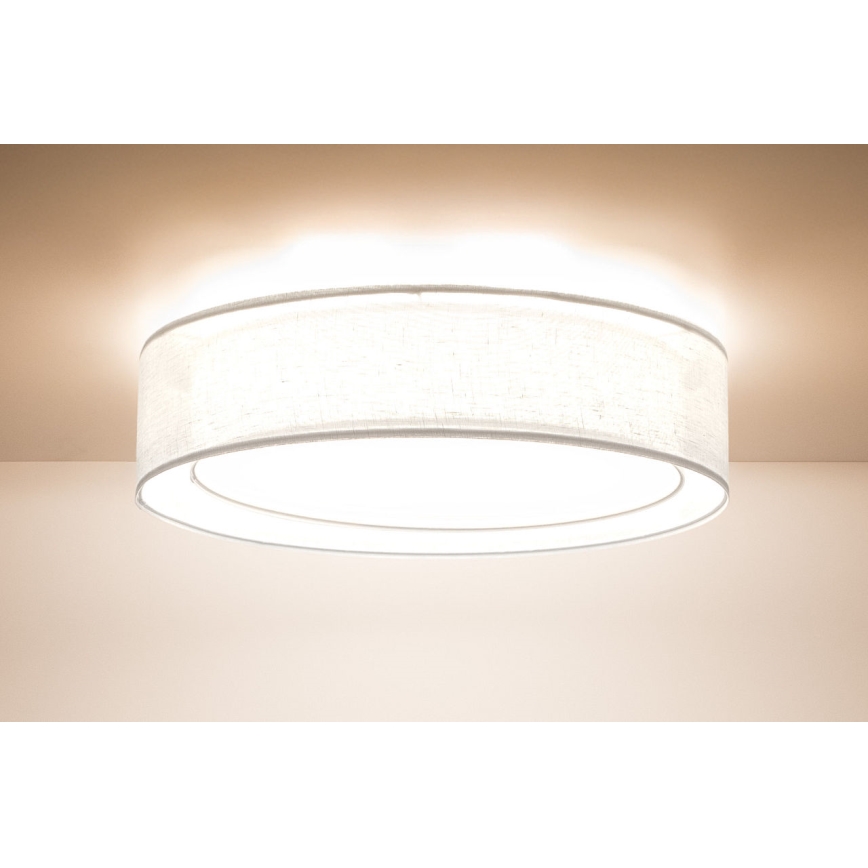Stropní svítidlo PURO 2xE27/40W/230V pr. 50 cm bílá
