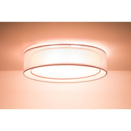 Stropní svítidlo PURO 2xE27/40W/230V pr. 50 cm růžová