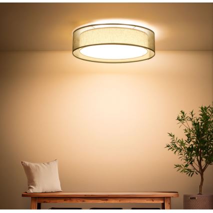 Stropní svítidlo PURO 2xE27/40W/230V pr. 50 cm zelená