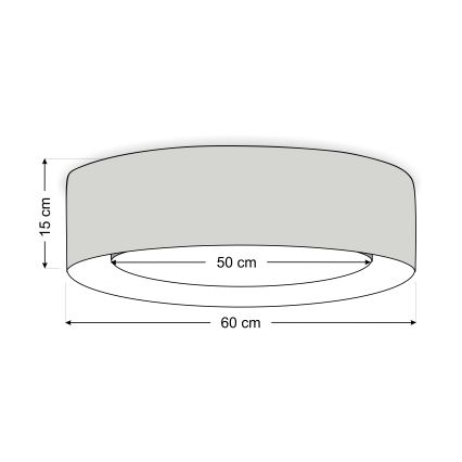 Stropní svítidlo PURO 2xE27/40W/230V pr. 60 cm zelená