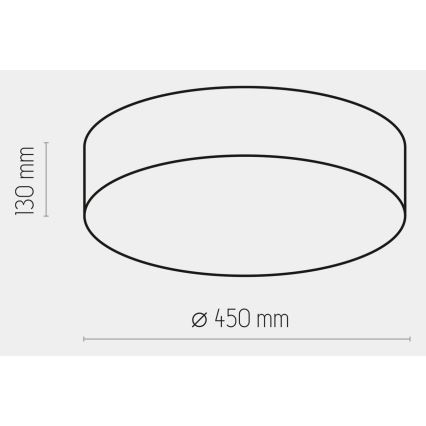 Stropní svítidlo RONDO 4xE27/15W/230V pr. 45 cm béžová