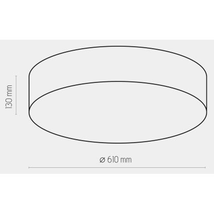 Stropní svítidlo RONDO 4xE27/15W/230V pr. 61 cm béžová