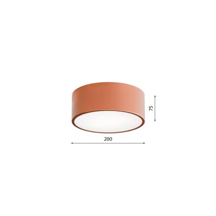 Stropní svítidlo se senzorem CLEO 1xE27/40W/230V pr. 20 cm měděná