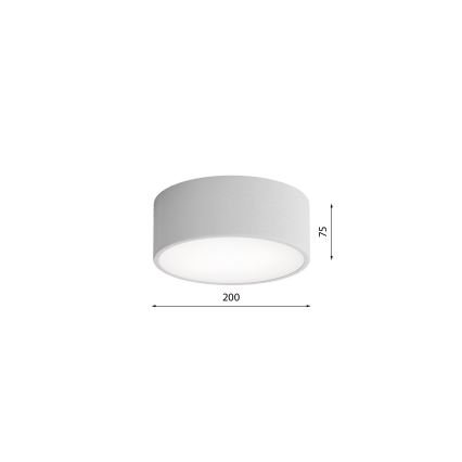 Stropní svítidlo se senzorem CLEO 1xE27/40W/230V pr. 20 cm šedá