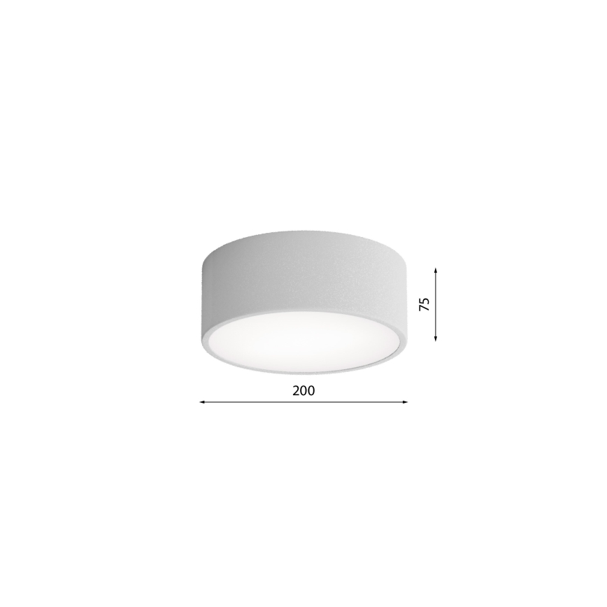 Stropní svítidlo se senzorem CLEO 1xE27/40W/230V pr. 20 cm šedá