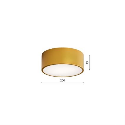 Stropní svítidlo se senzorem CLEO 1xE27/40W/230V pr. 20 cm zlatá