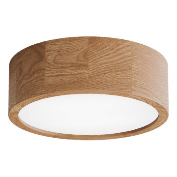 Stropní svítidlo se senzorem CLEO 2xE27/24W/230V pr. 27,5 cm dub