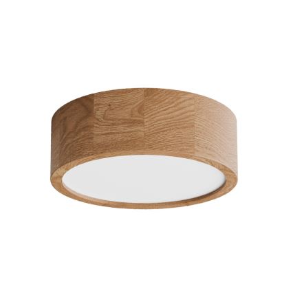 Stropní svítidlo se senzorem CLEO 2xE27/24W/230V pr. 27,5 cm dub