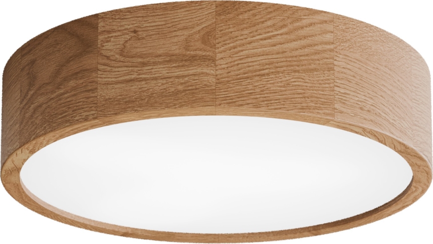 Stropní svítidlo se senzorem CLEO 3xE27/24W/230V pr. 37,5 cm dub