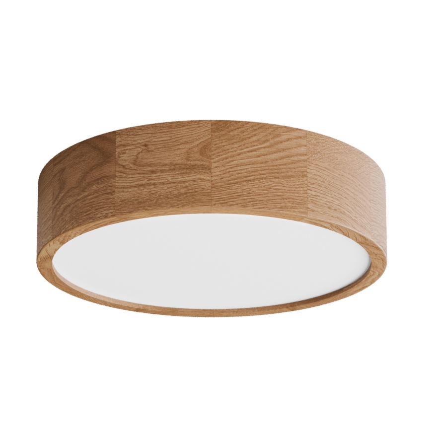 Stropní svítidlo se senzorem CLEO 3xE27/24W/230V pr. 37,5 cm dub