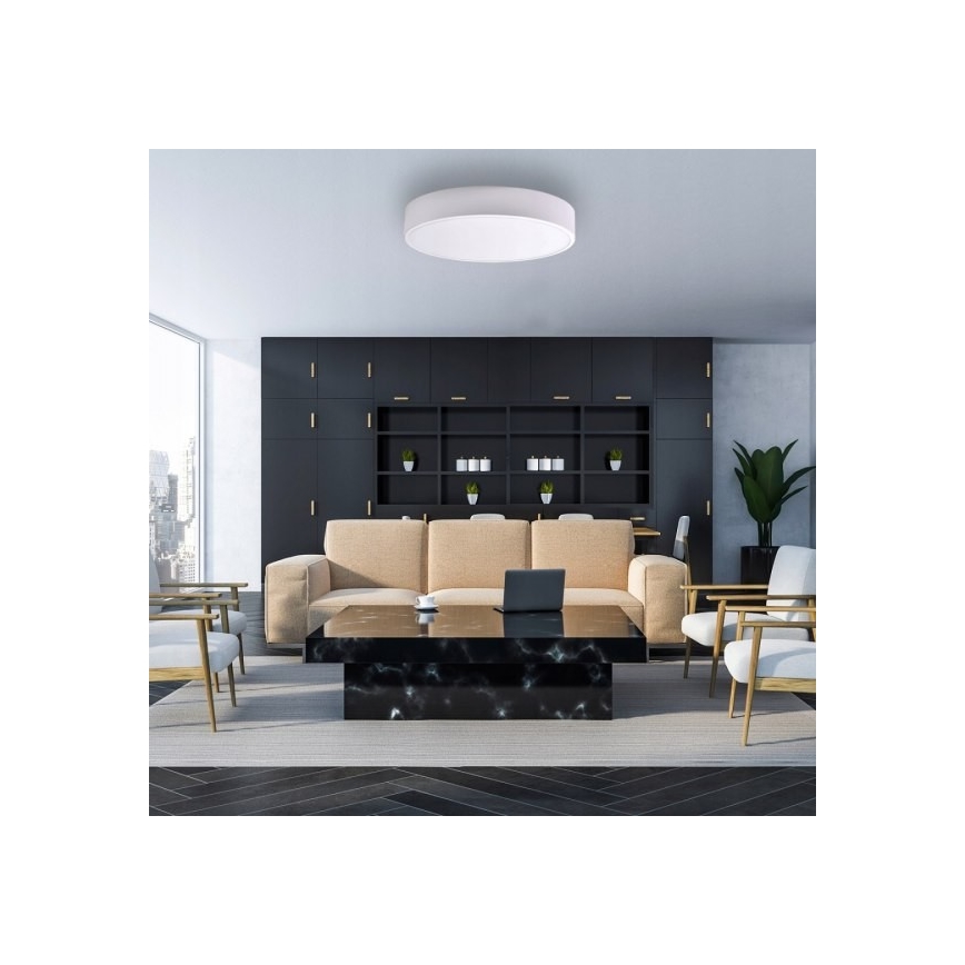 Stropní svítidlo se senzorem CLEO 6xE27/24W/230V pr. 80 cm bílá