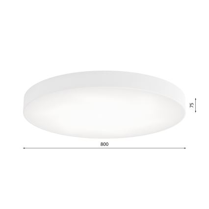 Stropní svítidlo se senzorem CLEO 6xE27/24W/230V pr. 80 cm bílá