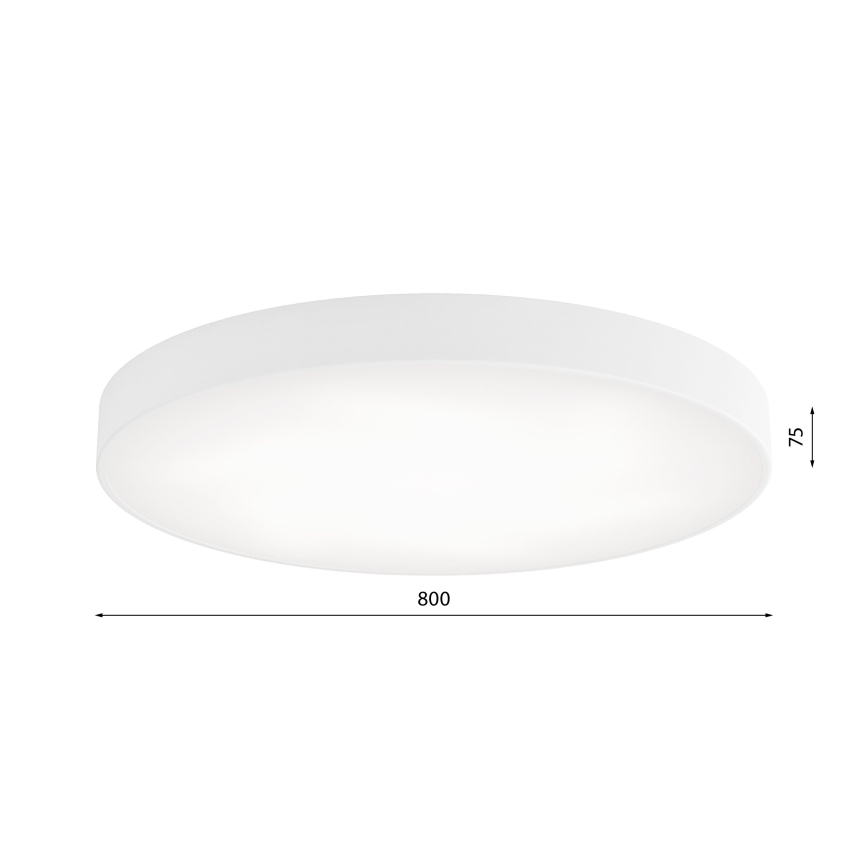 Stropní svítidlo se senzorem CLEO 6xE27/24W/230V pr. 80 cm bílá