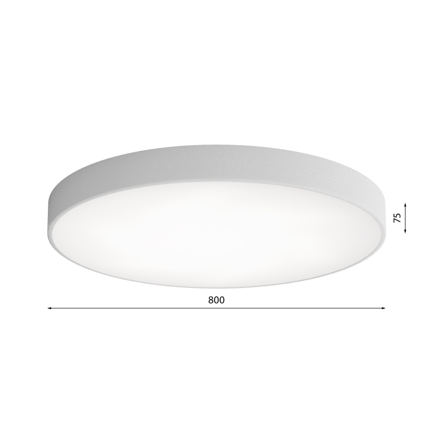 Stropní svítidlo se senzorem CLEO 6xE27/24W/230V pr. 80 cm šedá