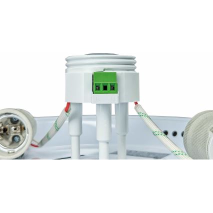 Stropní svítidlo se senzorem pohybu a soumraku MANA 2xE27/40W/230V pr. 30 cm bílá