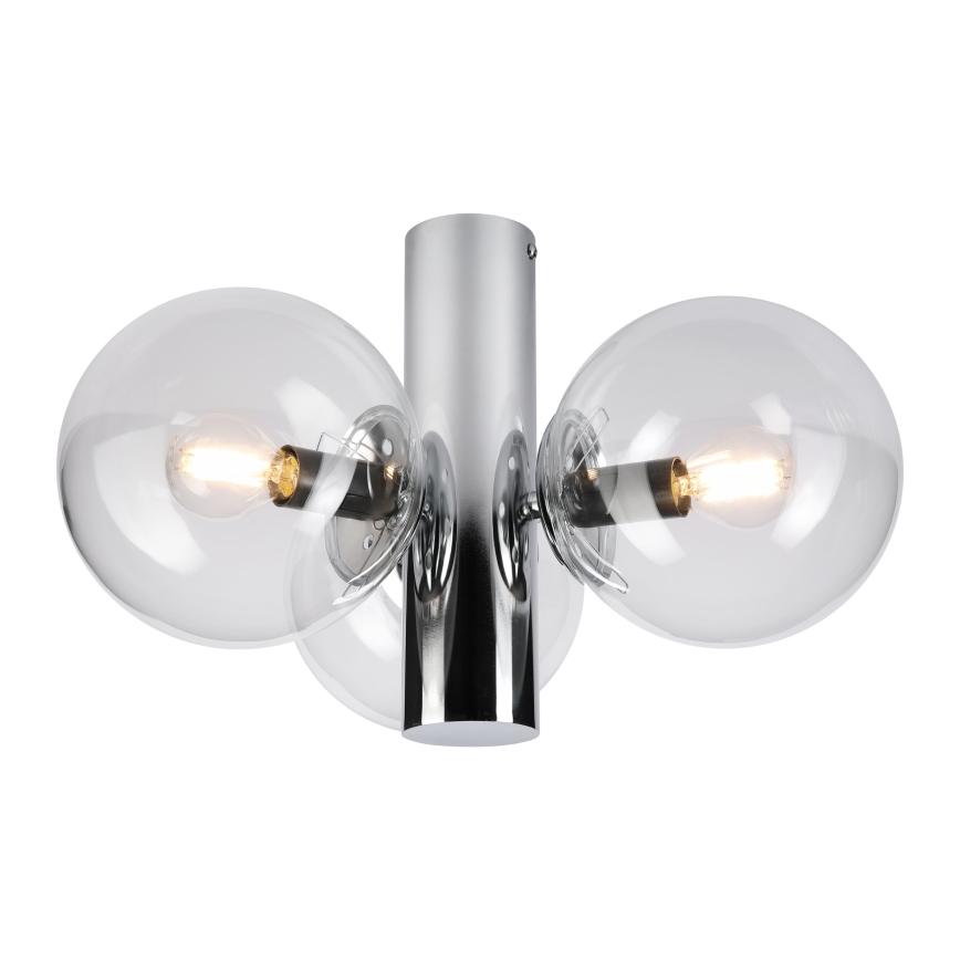 Stropní svítidlo SFERIO 3xE14/5W/230V lesklý chrom/čirá