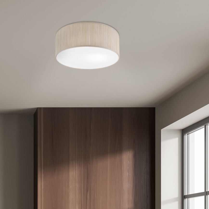 Stropní svítidlo SIRJA 1xE27/15W/230V pr. 35 cm béžová