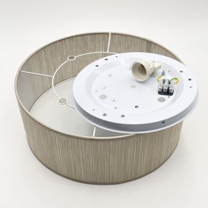 Stropní svítidlo SIRJA 1xE27/15W/230V pr. 35 cm béžová