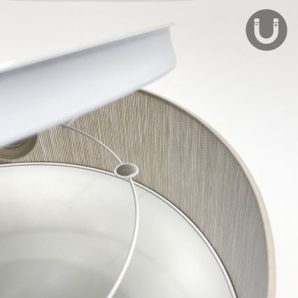 Stropní svítidlo SIRJA 1xE27/15W/230V pr. 35 cm béžová