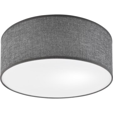 Stropní svítidlo SIRJA 1xE27/15W/230V pr. 35 cm šedá