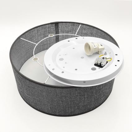 Stropní svítidlo SIRJA 1xE27/15W/230V pr. 35 cm šedá