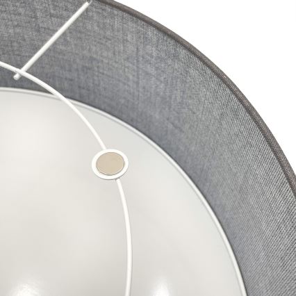Stropní svítidlo SIRJA 1xE27/15W/230V pr. 35 cm šedá