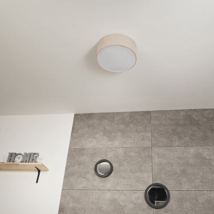 Stropní svítidlo SIRJA 1xE27/60W/230V pr. 35 cm béžová