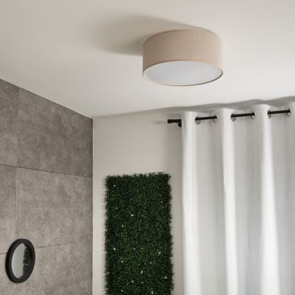 Stropní svítidlo SIRJA 1xE27/60W/230V pr. 35 cm béžová