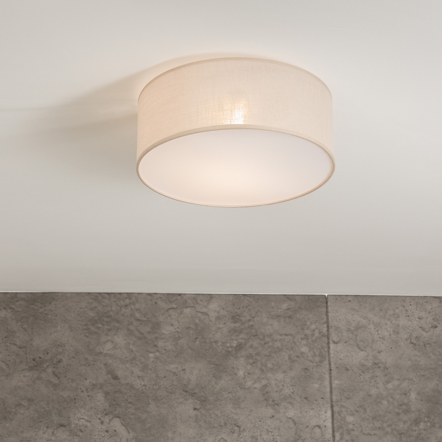 Stropní svítidlo SIRJA 1xE27/60W/230V pr. 35 cm krémová