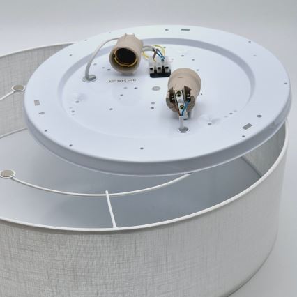 Stropní svítidlo SIRJA 2xE27/15W/230V pr. 45 cm bílá