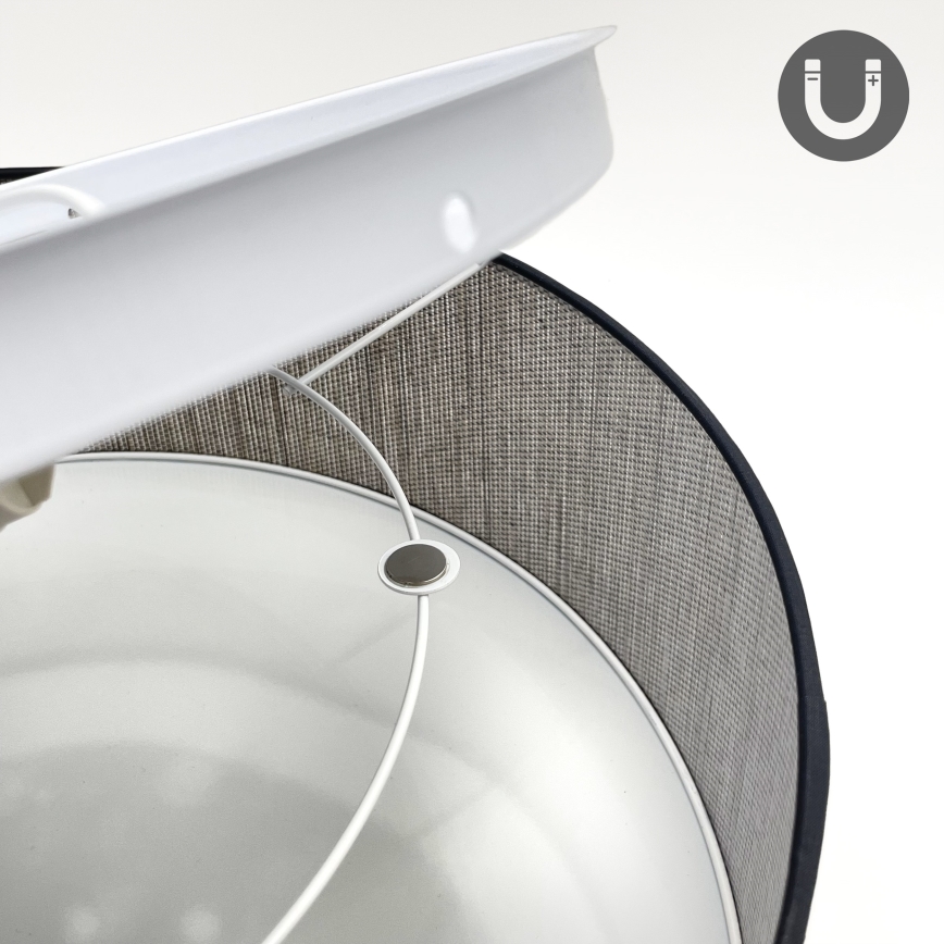 Stropní svítidlo SIRJA 2xE27/15W/230V pr. 45 cm hnědá