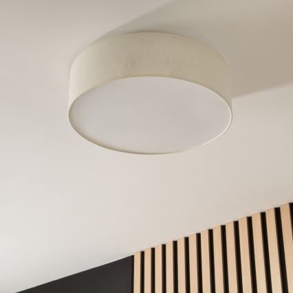 Stropní svítidlo SIRJA 2xE27/15W/230V pr. 45 cm krémová