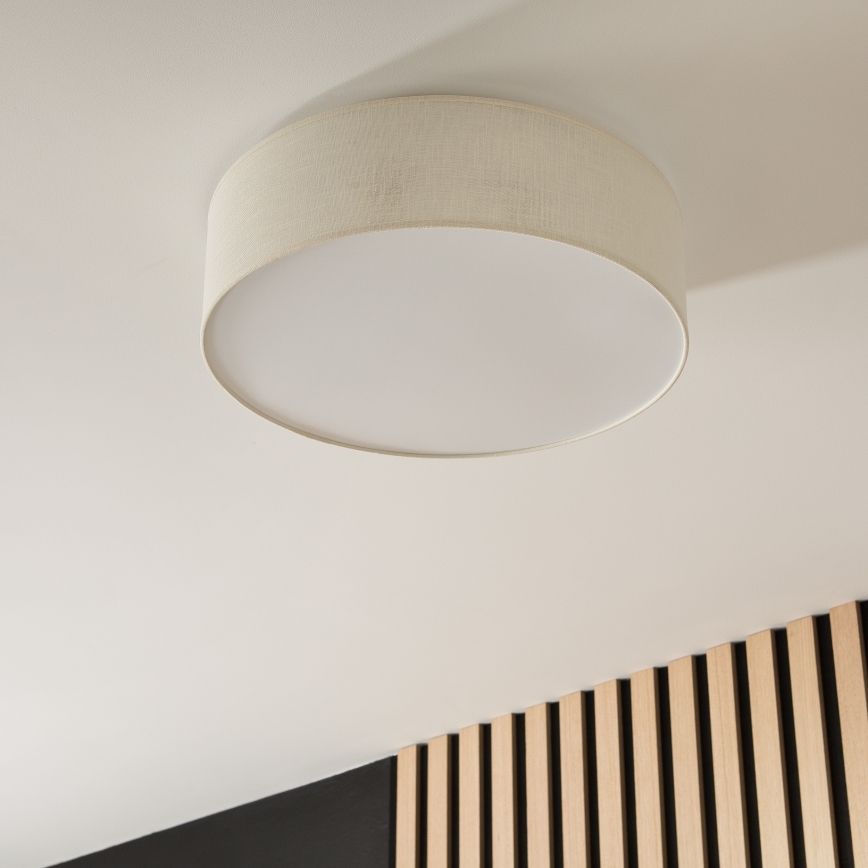 Stropní svítidlo SIRJA 2xE27/15W/230V pr. 45 cm krémová