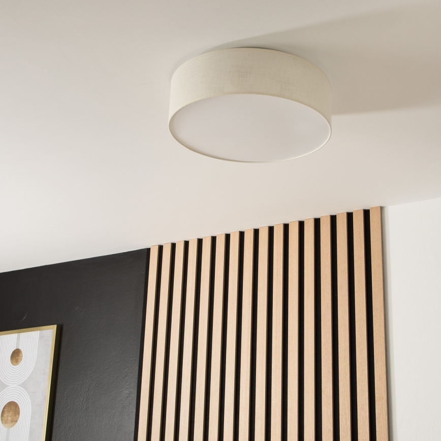 Stropní svítidlo SIRJA 2xE27/60W/230V pr. 45 cm krémová