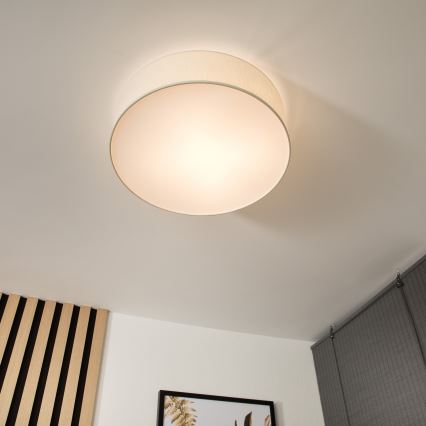 Stropní svítidlo SIRJA 2xE27/60W/230V pr. 45 cm krémová
