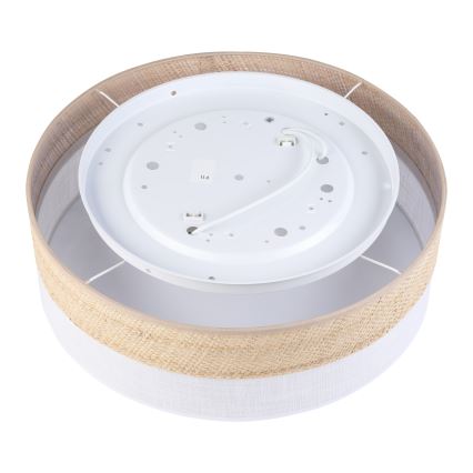 Stropní svítidlo SIRJA BOHO 2xE27/15W/230V pr. 45 cm béžová/bílá