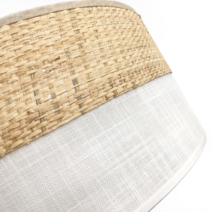 Stropní svítidlo SIRJA BOHO 2xE27/15W/230V pr. 45 cm béžová/bílá