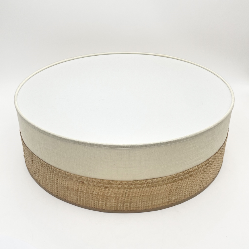 Stropní svítidlo SIRJA BOHO 2xE27/15W/230V pr. 45 cm béžová/krémová