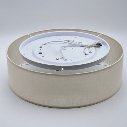 Stropní svítidlo SIRJA DOUBLE 4xE27/15W/230V pr. 45 cm krémová