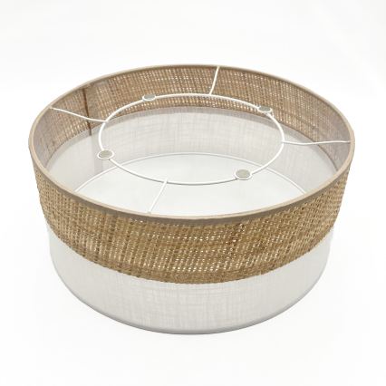 Stropní svítidlo SIRJA DOUBLE BOHO 2xE14/15W/230V pr. 35 cm béžová/bílá