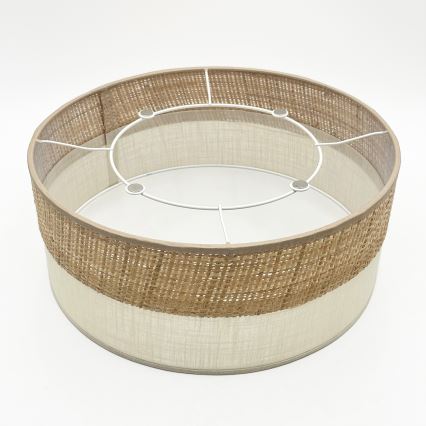 Stropní svítidlo SIRJA DOUBLE BOHO 2xE14/15W/230V pr. 35 cm béžová/krémová