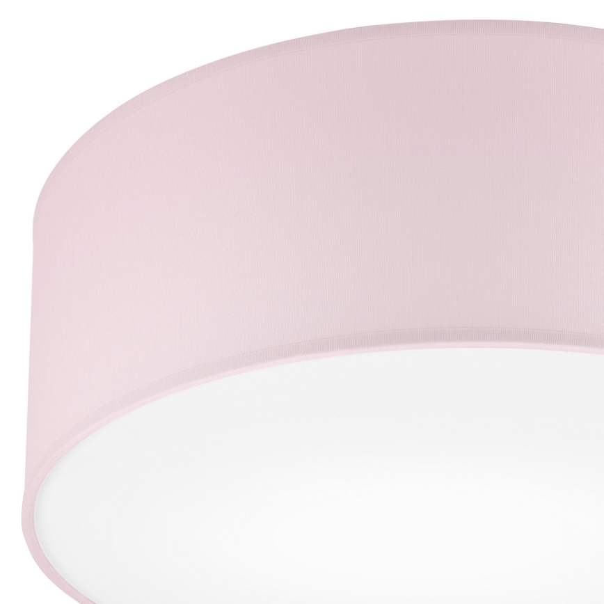 Stropní svítidlo SIRJA PASTEL 1xE27/60W/230V pr. 35 cm růžová