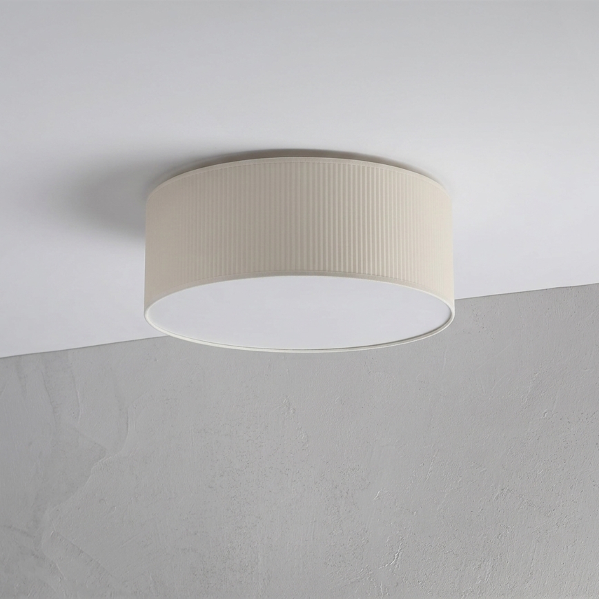 Stropní svítidlo SIRJA PLISADO 2xE27/15W/230V pr. 35 cm krémová