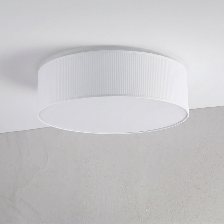 Stropní svítidlo SIRJA PLISADO 4xE27/15W/230V pr. 45 cm bílá