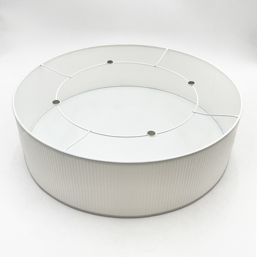 Stropní svítidlo SIRJA PLISADO 4xE27/15W/230V pr. 45 cm bílá
