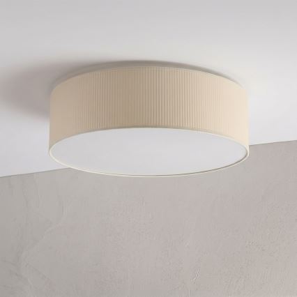 Stropní svítidlo SIRJA PLISADO 4xE27/15W/230V pr. 45 cm krémová