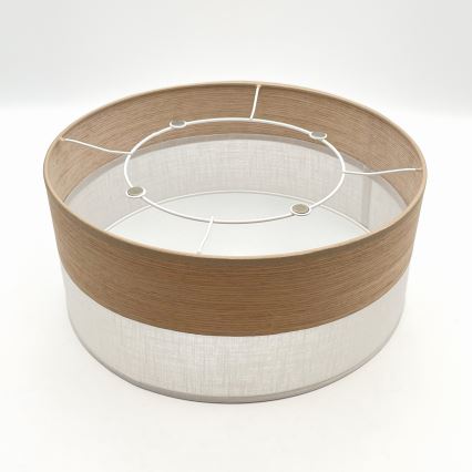 Stropní svítidlo SIRJA WOOD 1xE27/15W/230V pr. 35 cm bílá/dub