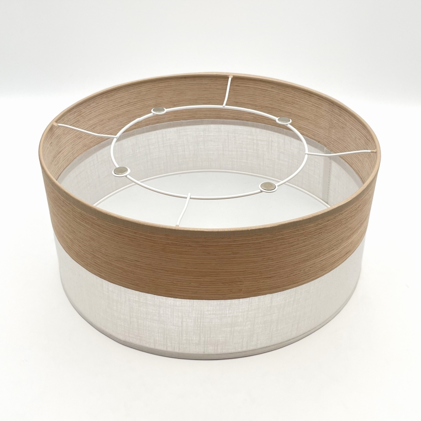 Stropní svítidlo SIRJA WOOD 1xE27/15W/230V pr. 35 cm bílá/dub